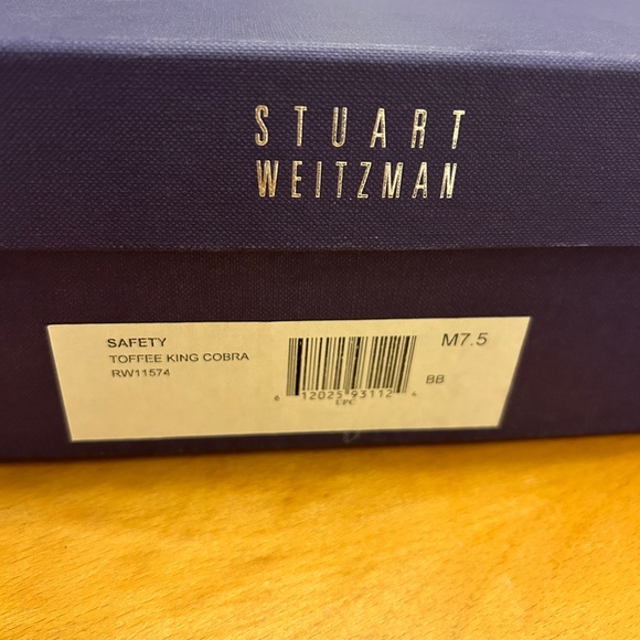 Sz 7 Stuart Weitzman Safety Toffee King Cobra - Picture 2 of 6